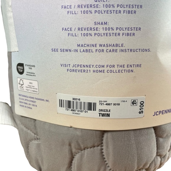 Forever 21 home Floral 2 piece quilt set. Drizzle twin - Picture 8 of 9